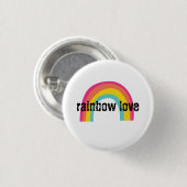 Rond 2,50 Cm Rainbow Love | Badge (Devant & derrière)