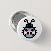 Rond 2,50 Cm Transgender Pride Ladybug Pin Badge (Devant & derrière)