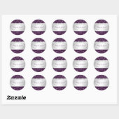 Rond 311-Silver Divine | Sticker d'aubergine (Feuille)
