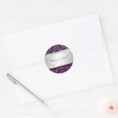 Rond 311-Silver Divine | Sticker d'aubergine (Enveloppe)