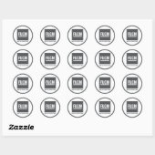 Rond 3" FUGM par Sticker SAB (Gris) (Feuille)