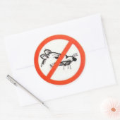Rond 3" No Rat sticker (Enveloppe)