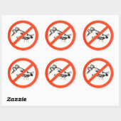 Rond 3" No Rat sticker (Feuille)