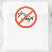 Rond 3" No Rat sticker (Sac)
