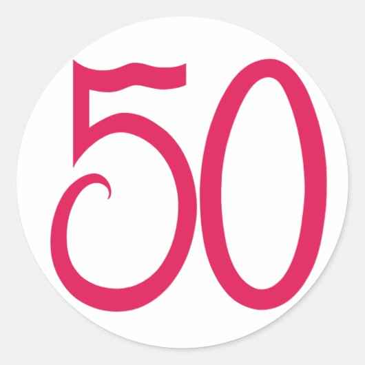 Rond 50 Sticker (Devant)