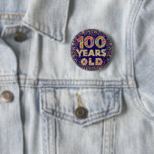 Rond 5 Cm 100 ans 100e anniversaire fantaisie badge (En situation)