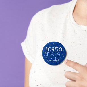 Rond 5 Cm 30e anniversaire âge de badge en jours