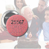 Rond 5 Cm 70e anniversaire âge de badge en jours