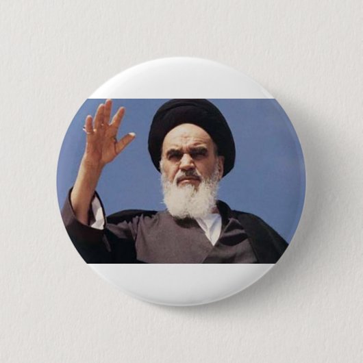 Rond 5 Cm Ayatollah Khomeini Badge (Devant)