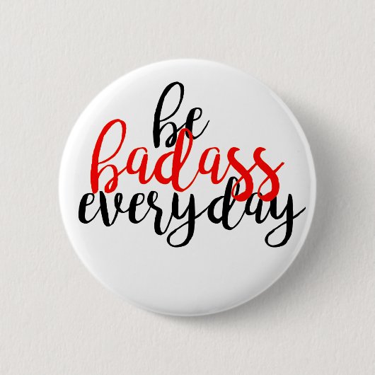 Rond 5 Cm Badass badge (Devant)