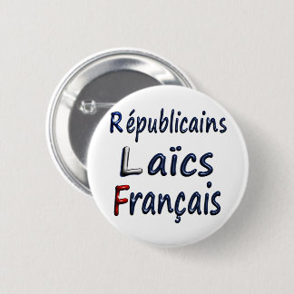 Rond 5 Cm Badge 57 mm, Républicains Laïcs Français