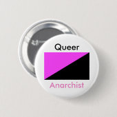 Rond 5 Cm Badge anarchiste queer / (Devant & derrière)