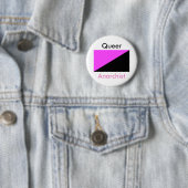 Rond 5 Cm Badge anarchiste queer / (En situation)