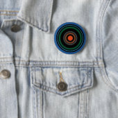 Rond 5 Cm Badge bleu Lundi Pin (En situation)
