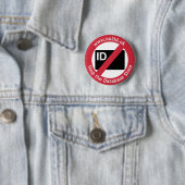 Rond 5 Cm Badge bouton NO2ID (CLASSIQUE) (En situation)