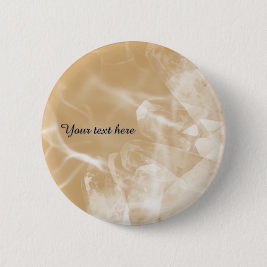 Rond 5 Cm Badge cristal or personnalisé (Devant)