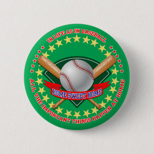 Rond 5 Cm Badge de baseball