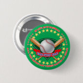 Rond 5 Cm Badge de baseball (Devant & derrière)