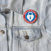 Rond 5 Cm badge de bouton medConfidential (médium) (En situation)