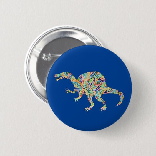 Rond 5 Cm Badge de dinosaurus (Devant & derrière)