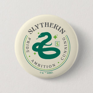Rond 5 Cm Badge de fierté de la maison serpent vert SLYTHERI