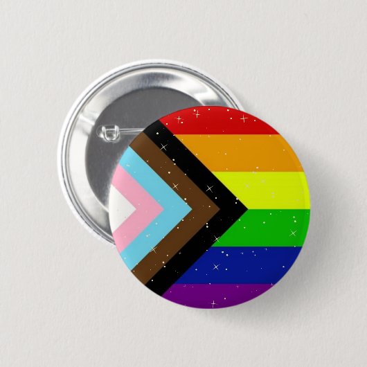 Rond 5 Cm Badge de fierté LGBTQIA+ (Devant & derrière)