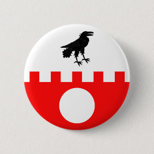 Rond 5 Cm Badge de Fort Populace de Barony of Raven