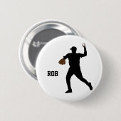 Rond 5 Cm badge de joueur de baseball (Devant & derrière)