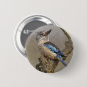Rond 5 Cm Badge de Kookaburra (Devant & derrière)