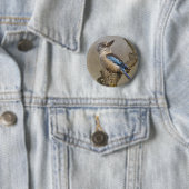 Rond 5 Cm Badge de Kookaburra (En situation)
