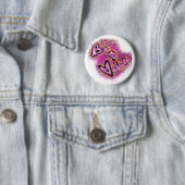 Rond 5 Cm Badge de la Saint-Valentin (En situation)