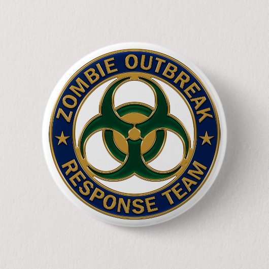 Rond 5 Cm Badge de l'équipe d'intervention en cas d'éclosion (Devant)