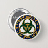 Rond 5 Cm Badge de l'équipe d'intervention en cas d'éclosion (Devant & derrière)