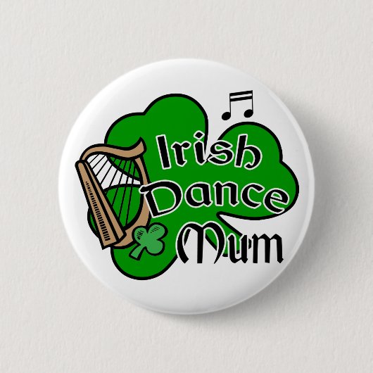 Rond 5 Cm Badge de maman dansante irlandaise (Devant)