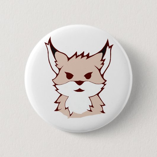 Rond 5 Cm badge de renard mignon (Devant)