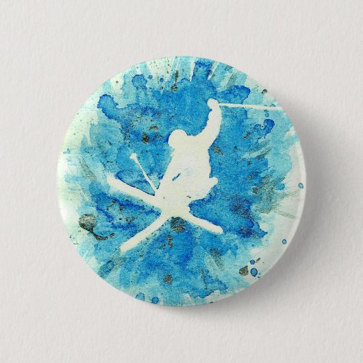 Rond 5 Cm Badge de ski (Devant)