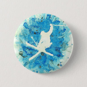 Rond 5 Cm Badge de ski