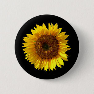 Rond 5 Cm Badge de tournesol