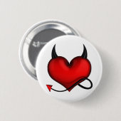 Rond 5 Cm Badge devil heart (Devant & derrière)