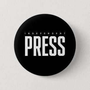 Rond 5 Cm Badge d'identification de presse indépendant