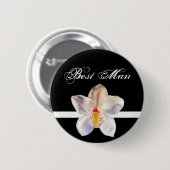 Rond 5 Cm Badge d'identification du meilleur Mariage (Devant & derrière)