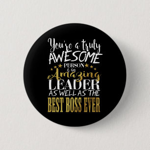 Rond 5 Cm badge du bouton du meilleur boss