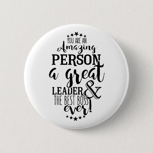 Rond 5 Cm badge du bouton du meilleur boss (Devant)