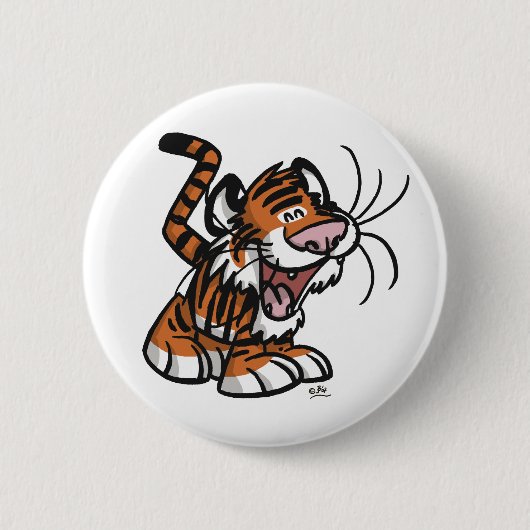 Rond 5 Cm badge du bouton Lil'Tiger (Devant)