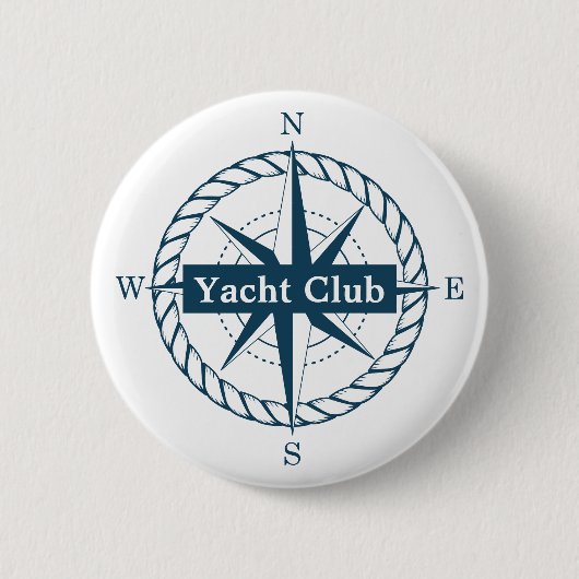 Rond 5 Cm Badge du Yacht Club (Devant)