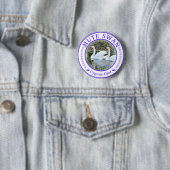 Rond 5 Cm Badge en forme de cygne tuberculé (En situation)