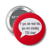 Rond 5 Cm Badge épingle de distanciation sociale