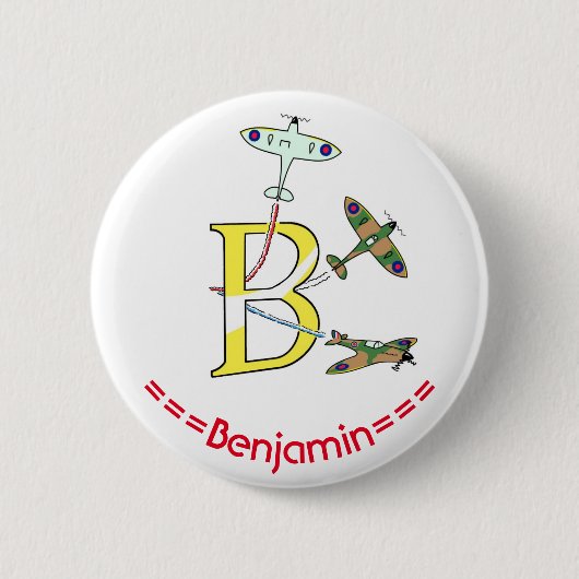 Rond 5 Cm Badge initial B des Spitfires (Devant)