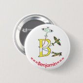 Rond 5 Cm Badge initial B des Spitfires (Devant & derrière)
