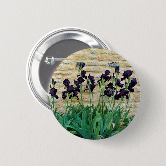 Rond 5 Cm Badge Iris Learé (Devant & derrière)